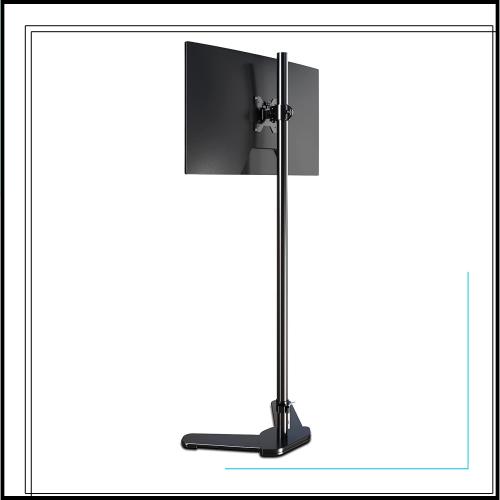 Pholiten アーム抜き 置き型 自立式PCモニタースタンド 120CM高いアーム 13-27インチ対応 液晶ディスプレイ スタンド VESA規格75-100mm