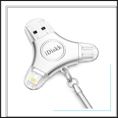 【Apple Mfi認証済 3in1 iPhone15対応】iDiskk iPhone usbメモリ 512GB 外付けフラッシュドライブ ハードディスク 外部ストレージ プラグ