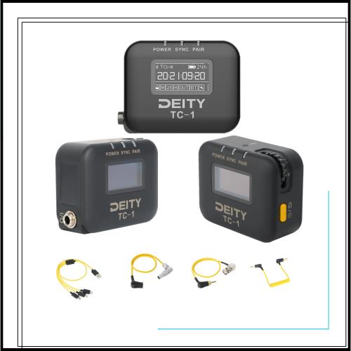 DEITY TC-1 KIT ワイヤレスタイムコードボックス 2.4G RF コンパクト OLED USB-C カメラ、カムコーダー、テープレコーダー、スマートスレ