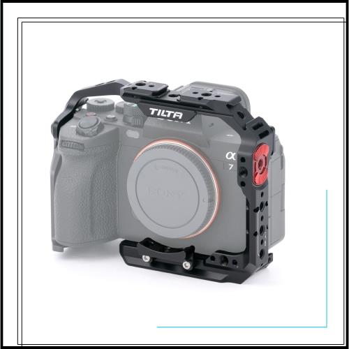 TILTA フルカメラケージ a7 IV a1 S3 R4 73 R3 A9用、マンフロットクイックリリースプレート付きビデオ映画映画製作リグ TA-T30-FCC-B