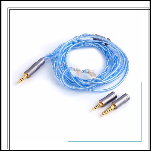 THIEAUDIO Oceaniaパラジウムメッキ銀イヤホンアップグレードケーブル リケーブル可能の設計 24AWG Litzタイプ プラグ取り外す可能 2.5mm