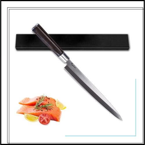 Irai Utaki 刺し身包丁 柳刃包丁 240mm 片刃 ドイツ4166鋼製 手に馴染む天然木ハンドル 家庭用 魚 切れる包丁 (240mm柳刃包丁)