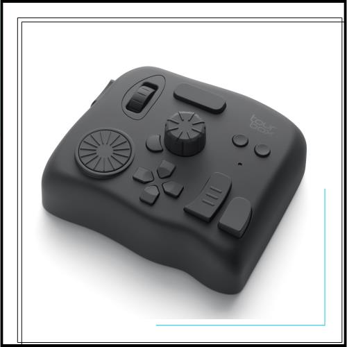 TourBox Elite 左手デバイス 無線 Bluetooth プロ向け 2台同時接続 触覚フィードバック 動画編集 写真編集 イラスト制作 Premiere Pro Da