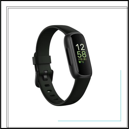 Fitbit Inspire 3 ミッドナイトゼン-ブラック 日本正規品  最大10日間のバッテリー 健康指標ダッシュボード 心拍計測と睡眠スコア 心拍計