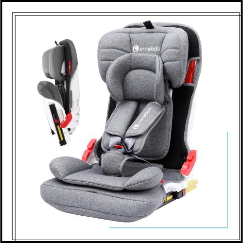 innokids チャイルドシート ジュニアシート ISOFIX対応 1歳から11歳まで コンパクト 折りたたみ 軽量 携帯型 カーシェア 洗える 取り付け