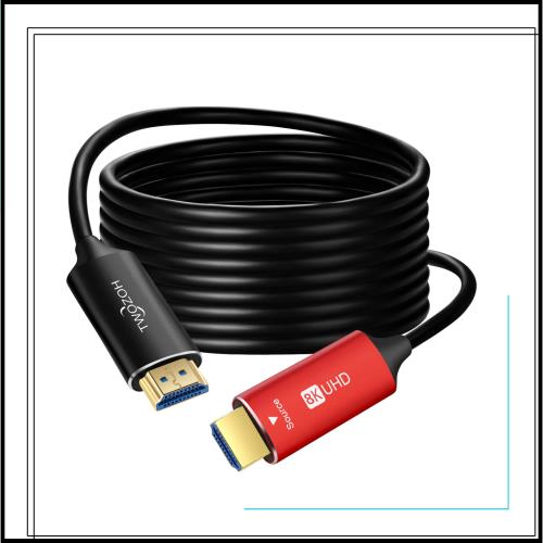 Twozoh 8K ファイバー HDMI ケーブル 20M 高速HDMI 2.1 光 ファイバーコード 48Gbps 8K@60Hz 4K@120Hz