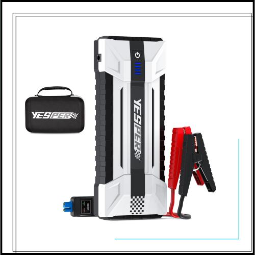 YESPER ジャンプスターター 20000mAh大容量 3000Aピーク電流 12V 車用ジャンプスターター（9.0Lガソリン車/7.0Lディーゼルエンジン車）大