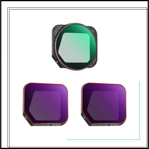 K＆F Concept DJI MAVIC 3 classic用フィルター CPL+ND8+ND16 NDフィルター 偏光フィルター AGC光学ガラス 28層ナノコーティング 撥水防汚