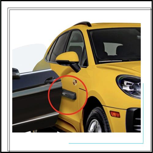 HRX Glass 車のドアへこみプロテクター (2ドアパック) - 取り外し可能