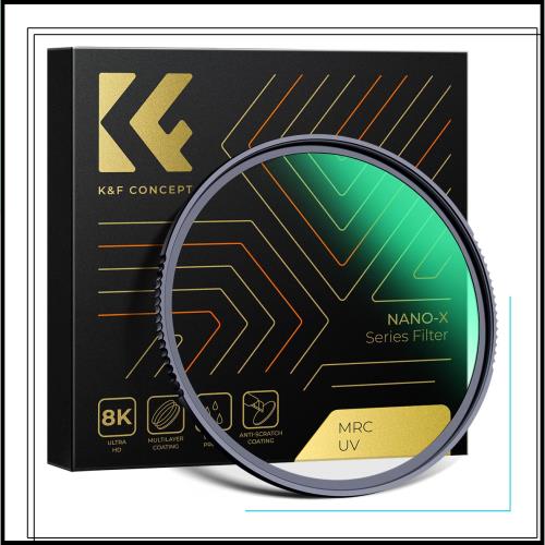 K＆F Concept 127mm レンズ保護フィルター AGC光学ガラス 超解像力 高透過率 極薄 撥水防汚 キズ防止 紫外線吸収 マルチナノコーティング