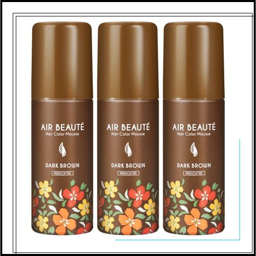 エールボーテ ヘアカラームース 白髪染め 泡タイプ 脱色剤フリー 医薬部外品 3個