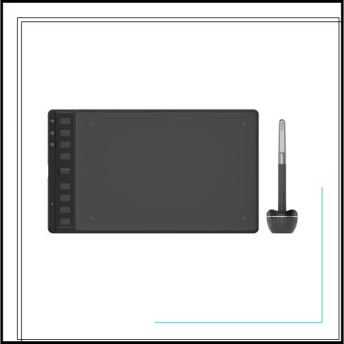 HUION ペンタブ ペンタブレット Inspiroy 2 8.7 x 5.4インチ 全面アップグレードのペンPW110 最大24個のショートカットキーを設定可能 ホ