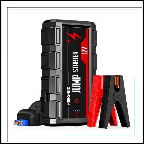 FEIKFEIZ ジャンプスターター 電流6000A 大容量 26800mAh 12V エンジンスターター（すべてのガソリン車/10.0Lディーゼルエンジン車),搭載