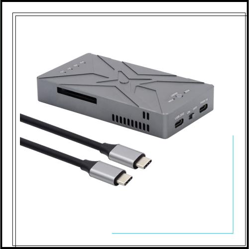 Xiwai 20Gbps デュアル NVME ドライブケース M.2 NGFF M-Key to USB-C Type-C Raid0 Raid1 JOBD Big SSD エンクロージャー ファン Raid0