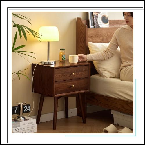 美品　MU RONG サイドテーブル アメリカオークウッド ナイトテーブル Amazon.co.jp: MU RONG サイドテーブル アメリカオークウッド