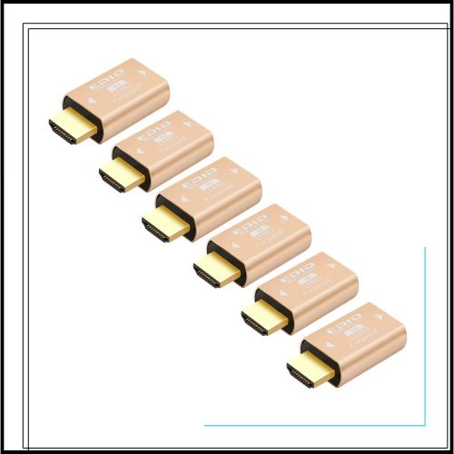 Furjosta Hdmi Edid エミュレーター パススルー 4K アルミニウムフィット ヘッドレスキープモニターアクティブスイッチとエクステンダー