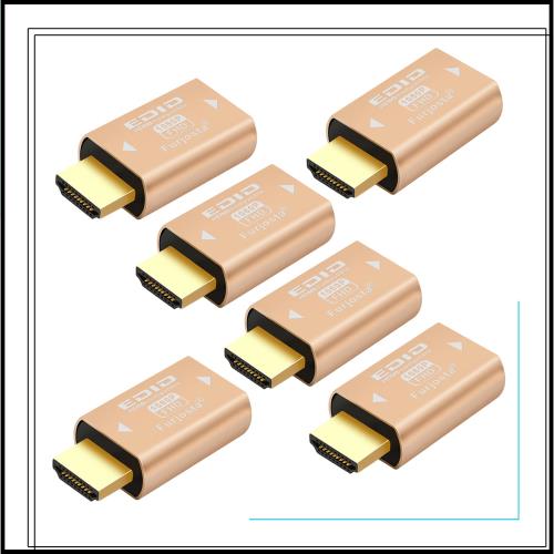 第3代 HDMI EDID Emulator Pass Converter 无需？？器 支持Mac Thunderbolt的HDMI？？/延？器/AV接收器/VIDEOS Pretter 1920X1080@59hz 6包