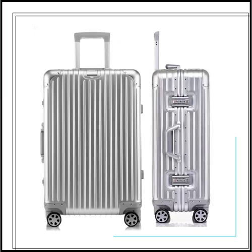 [Yuweijie] スーツケース キャリーケース オールアルミ合金ボディキャリーバッグ 機内持ち込み 耐衝撃 大型 軽量 ダブル仕切り板 静音ダ