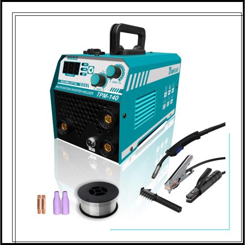 TTAMPLAR 溶接機 半自動 100V ノンガス MIG/MMA/リフトTIG インバーター mig140 コンパクト 軽量 50/60Hz 家庭用 日本語説明書 (TPM140)
