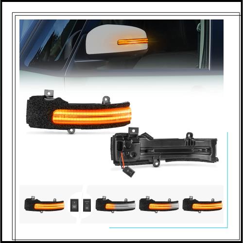 POPMOTORZ 三菱 アウトランダー GF7W/GF8W eKワゴン eKカスタム eKクロスLED シーケンシャル ミラーウインカー 【車検対策済み全点滅切替