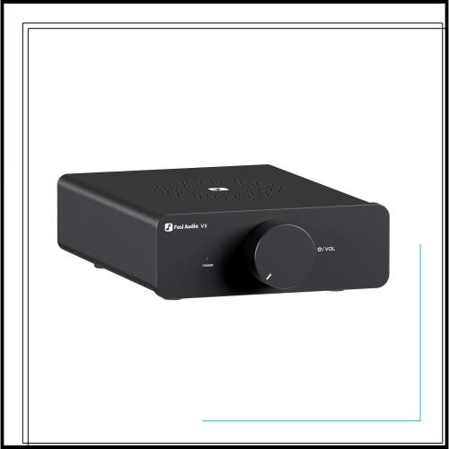 Fosi Audio V3 Hi-Fi パワーアンプ TPA3255 クラスD 300W x2 アンプ 2.0 チャンネル オペアンプ切替可 ステレオ ミニ 小型 D級 統合デス