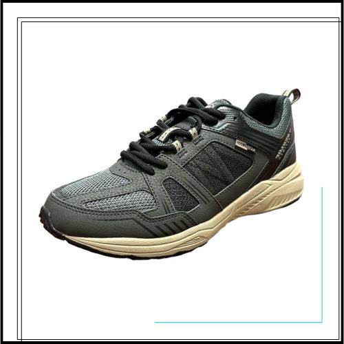 [ダンロップリファインド] 防水 幅広 4E ウォーキング ジョギング ランニング シューズ メンズ スニーカー DM286 ダークグレー 26.0 cm