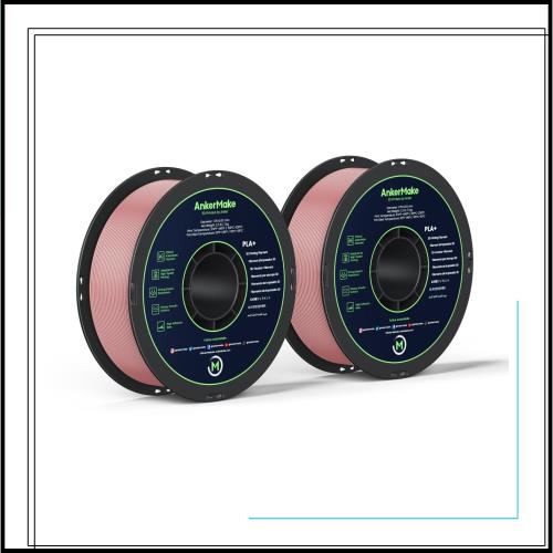 AnkerMake PLA+ フィラメント 2個入り イエロー 2kg (1kg 2個) 1.75mm AnkerMake 3Dプリンター対