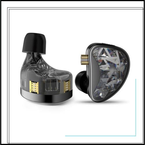 KZ AS24 インイヤーモニターヘッドホン 24BAドライバー 高性能IEMイヤホン 8段階チューニングスイッチ付き ノイズアイソレーション ミュ