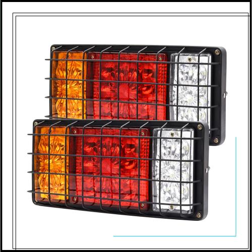 X-STYLE テールランプ led 24V トラック LEDマーカーランプ ウインカー スモール ブレーキ ライト 警告灯 トレーラー リフト 汎用 角型