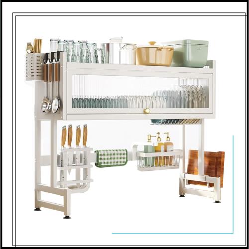 PFLife 水切りラック シンク上 大容量 シンク上 水切りラック ディッシュラック 水切り棚 キッチン 水切りラック キッチンドレイナー 滑