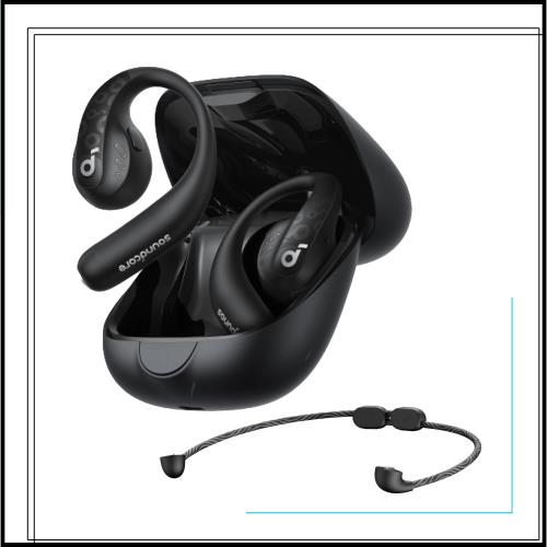 Anker Soundcore AeroFit Pro（Bluetooth 5.3）【オープンイヤー型ワイヤレスイヤホン / 3Dオーディオ / IP55防塵防水規格/ 最大46時間再