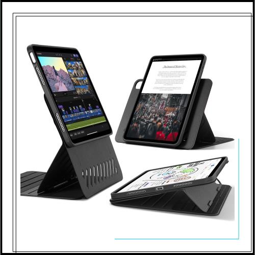 ESR iPad Air 11インチ ケース (M3/M2、2025/2024) iPad Air 第5/4世代 (2022/2020)専用カバー 取外し可能なマグネットカバー付き回転式