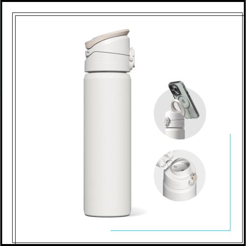 RHINOSHIELD (ライノシールド) AquaStand マグネットボトル 700ml | 保温保冷 丸口 直飲み ステンレス製水筒 ウォーターボトル MagSafe対