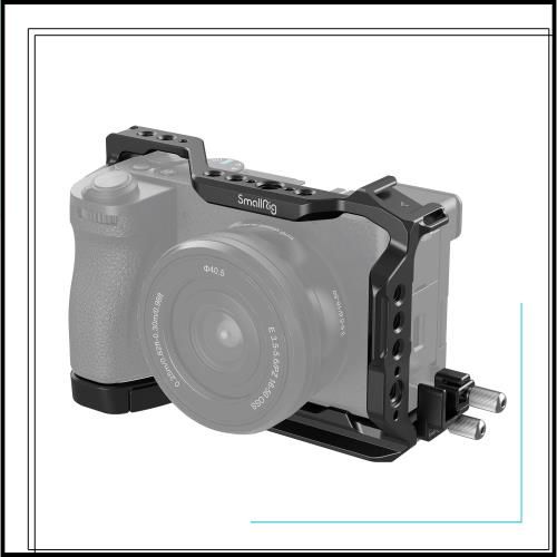 SmallRig ケージキット Sony Alpha 6700用 カメラ用アクセサリキット HDMI 用ケーブルクランプ付き アルカタイプ用クイックリリースプレ