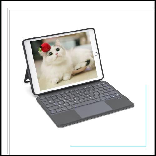 iPad 第9/8/7世代 キーボード付きケース Rucceko pro 10.5 air3 10.2/10.5インチアイパッド対応 磁気吸着 大きい高精度タッチパッド JIS