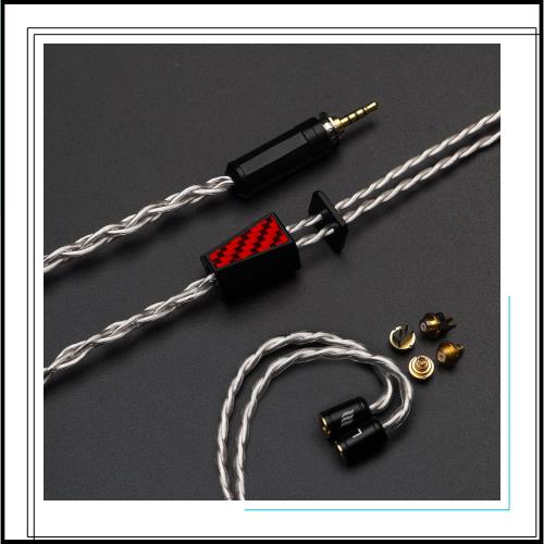 Effect Audio X HiFiGo GRIFFIN イヤホン ケーブル、交換可能な ConX コネクタ付き 4 線高純度銅銀メッキ IEM ケーブル (2.5mm)
