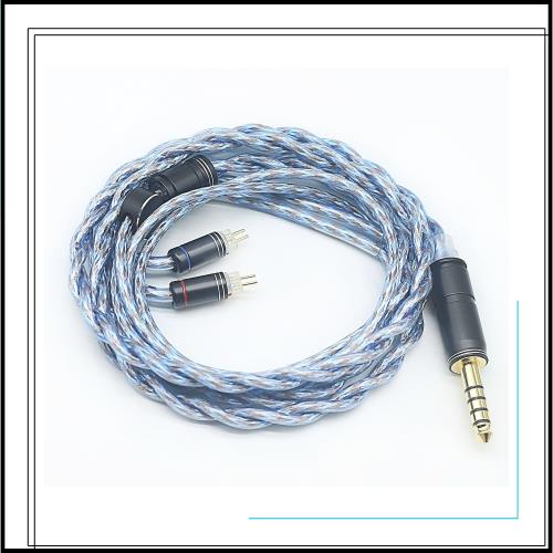 【JSHiFi-VENUS】2pin4.4mmリケーブル 銀メッキと古河銅＆金銀銅同軸線材 イヤホンアップグレード イヤフォン交換ケーブル (2pin4.4mm)