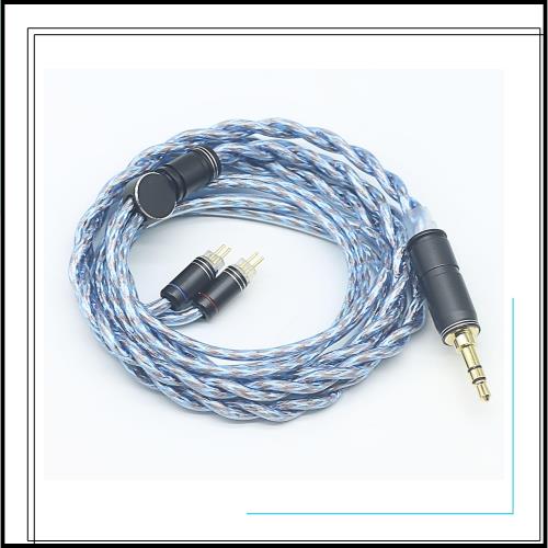 【JSHiFi-VENUS】2pin3.5mmリケーブル 銀メッキと古河銅＆金銀銅同軸線材 2pinイヤホンアップグレードケーブル 3.5mmイヤフォン交換ケーブ