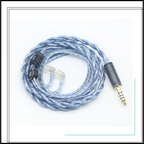 【JSHiFi-VENUS】QDC4.4mmリケーブル 銀メッキと古河銅＆金銀銅同軸線材 4.4mmイヤホンアップグレードケーブル 中華QDCイヤフォン交換ケー