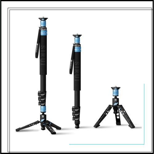 SIRUI AM-404FL カメラ一脚 足付き 74.8インチ アルミニウム トラベルビデオ一脚 取り外し可能なベース付き スリムで軽量 最大荷重26ポン