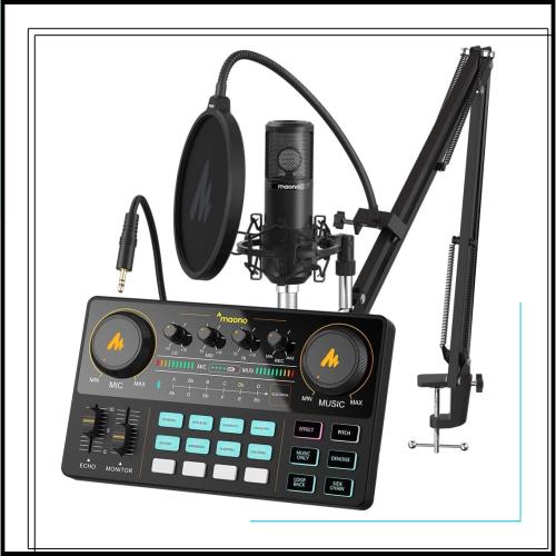 MAONO オーディオミキサー オーディオインターフェース Mixer