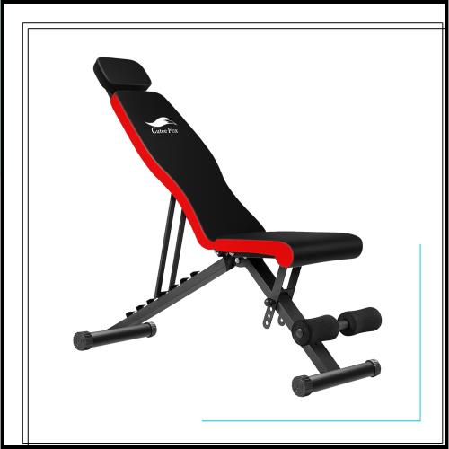 CuteeFox トレーニングベンチ マルチシットアップベンチ 折り畳み フラットベンチ 角度調節簡単 腹筋 背筋 ダンベルベンチ 収納便利 CTF