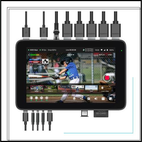 YoloLiv YoloBox Ultraは、Facebook、YouTube、Instagram、Tiktok、RTMPS向けの究極の水平/垂直ライブストリーミング機器のスイッチャー