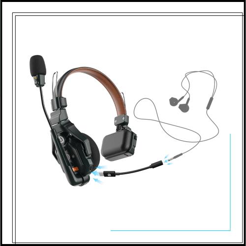 【Hollyland公式販売店】【In-Earバージョン】Hollyland Solidcom C1 Pro In-Earバージョン マスターヘッドセット イヤホン使用可能 首掛