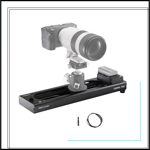 Accsoon Toprig S40 電動カメラスライダー 40cmカメラレール APP/手動の2種類の制御方式 120°パノラマ 垂直最大荷重2.5 kg 水平最大荷重