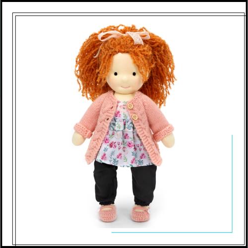 BlissfulPixie ウォルドルフ人形 手作り人形 Waldorf Doll - Elsee 30cm 柔らかい 女の子 かわいい ぬいぐるみ 子供たちに最適な人形