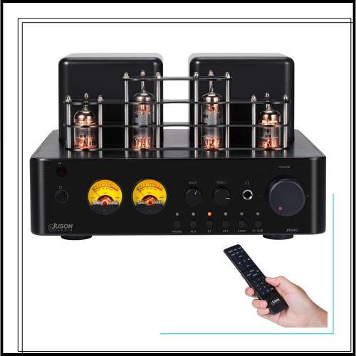 Juson Audio JTA50 真空管ぞうふくき チューブアンプエントリーレベルの高忠実度増幅器、BT 5.0、リモコン、AUX、COAX、蓄音機、USB入力