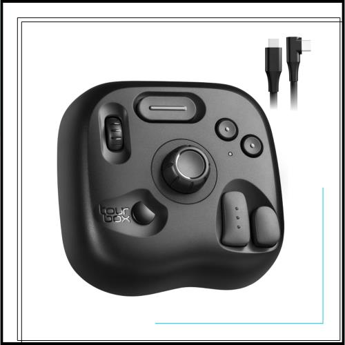 TourBox Lite[2024]エントリー左手デバイス・片手キーボード｜USB有線接続｜ペンタブ最適パートナー｜Clip Studio Paintほか対応｜直感ブ
