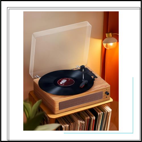 Hoshikou Denpa レコードプレーヤー 内蔵スピーカー付きの復古蓄音機