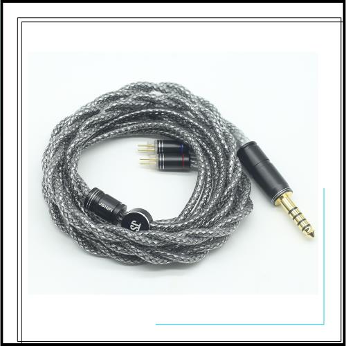 【JSHiFi-Mercury】2pin4.4mmリケーブル 単結晶銅銀メッキとグラフェン単結晶銅線材 2pinイヤホンアップグレードケーブル 4.4mmイヤフォ